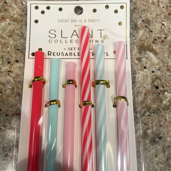 NEW Slant Collections Reusable Straws - Snow Much Fun - Picture 5 of 6